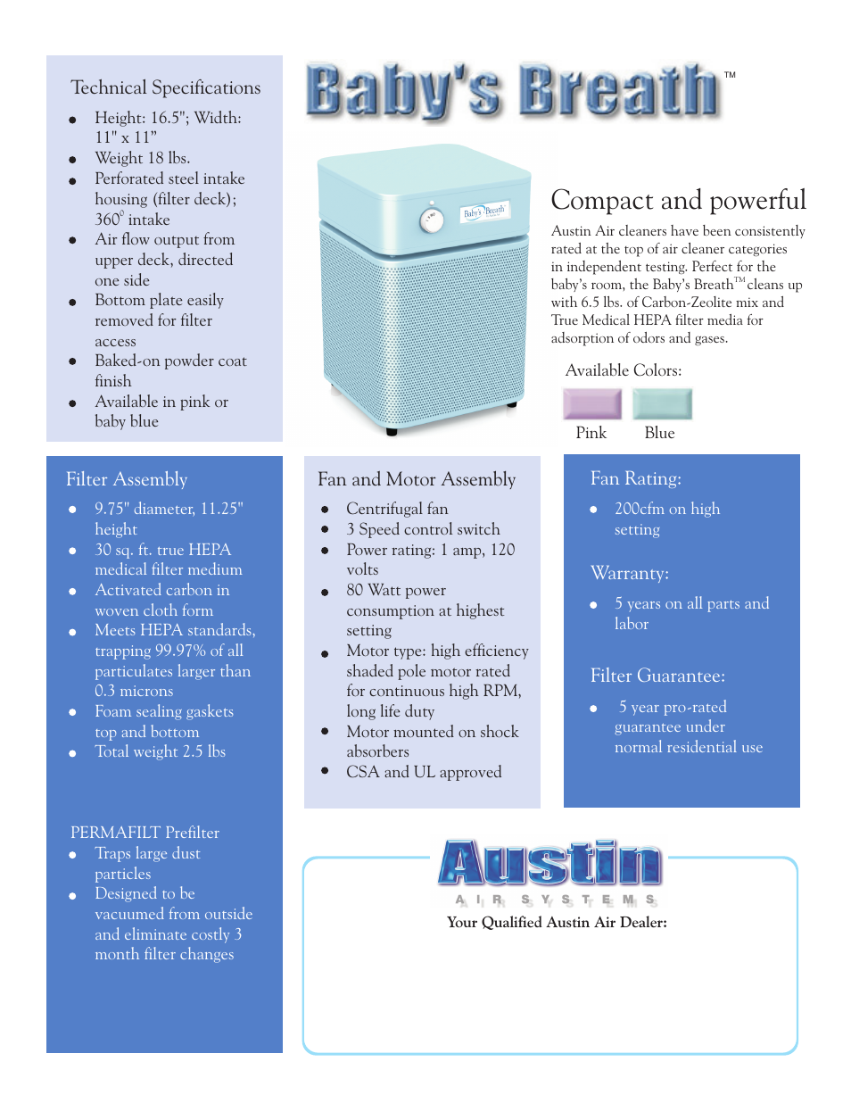 Austin Air Baby's Breath Air Purifier
