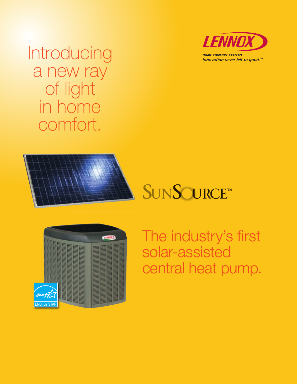 SunSource Solar-Assisted Central Heat Pump