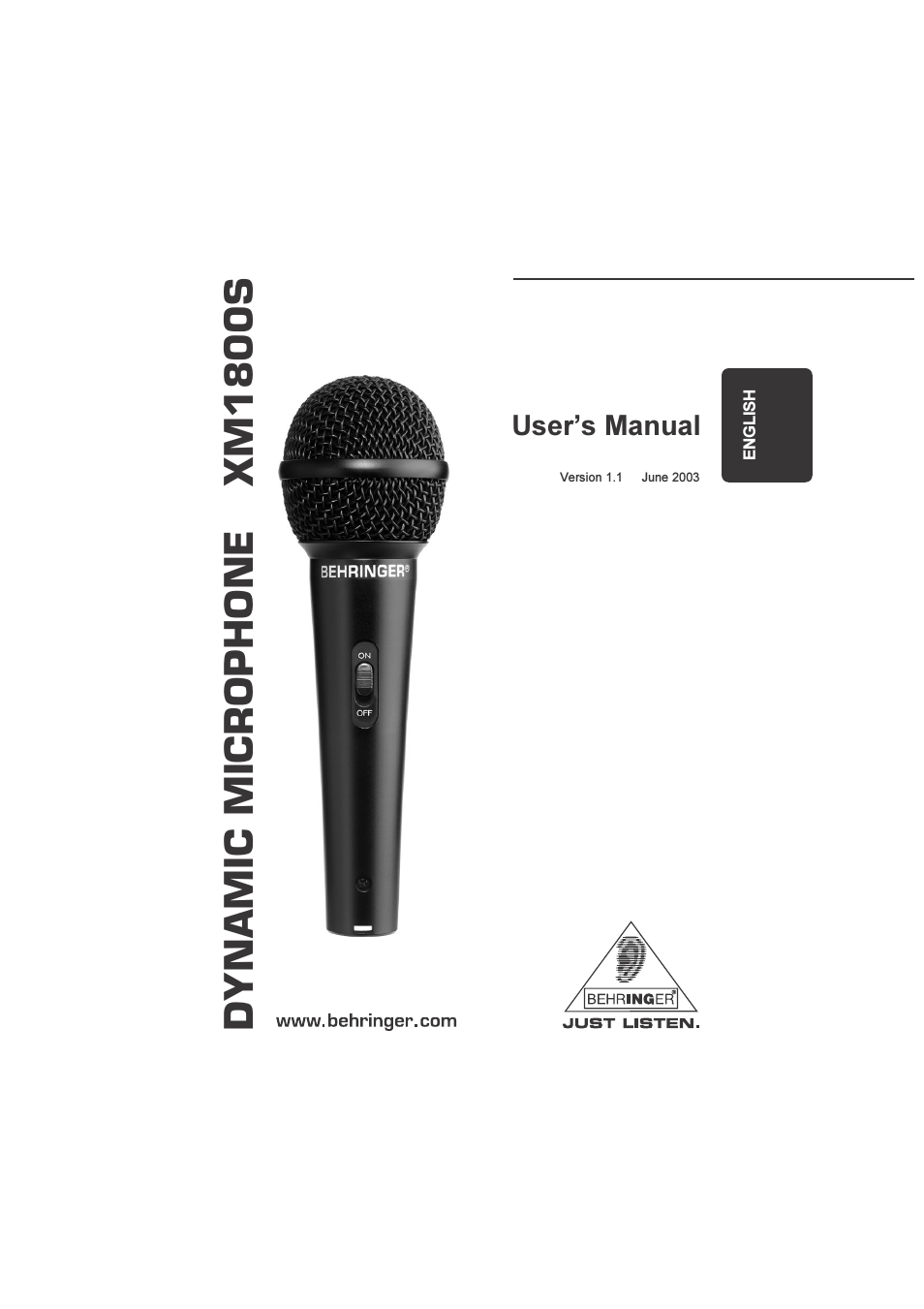 Dynamic Microphone XM1800S