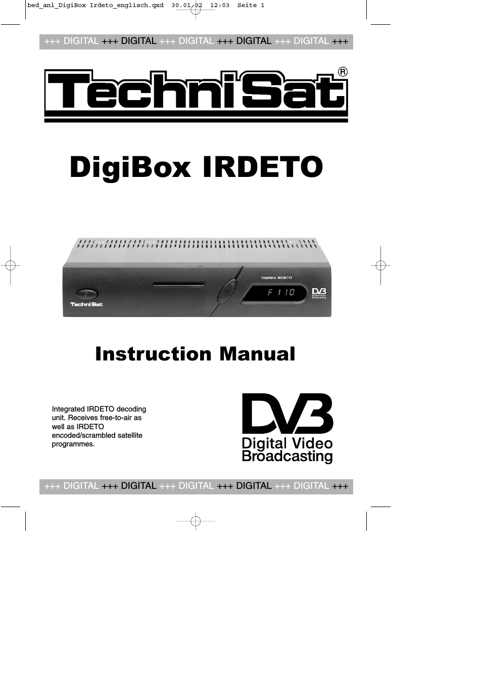 DigiBox IRDETO Integrated IRDETO