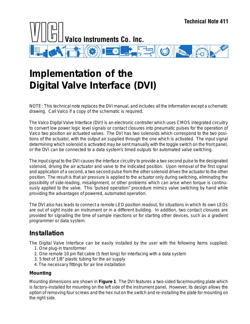 Digital Valve Interface (DVI)