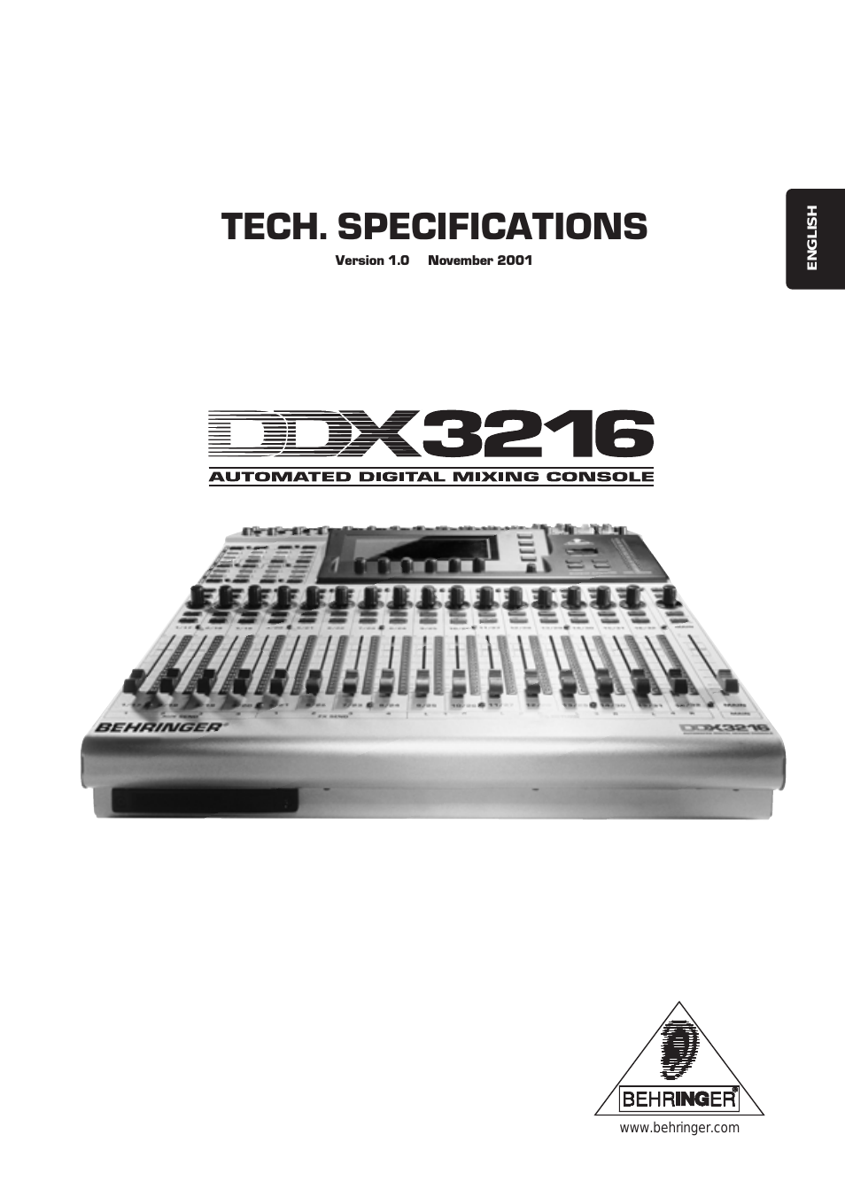 digital mixing console ddx3216