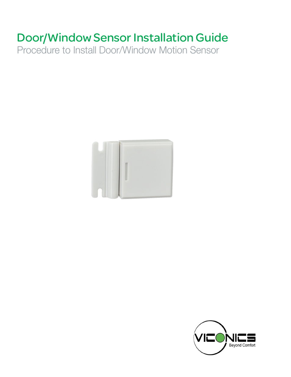 SED-WDS-P (ZigBee Pro) Door and Window Sensor Installation guide