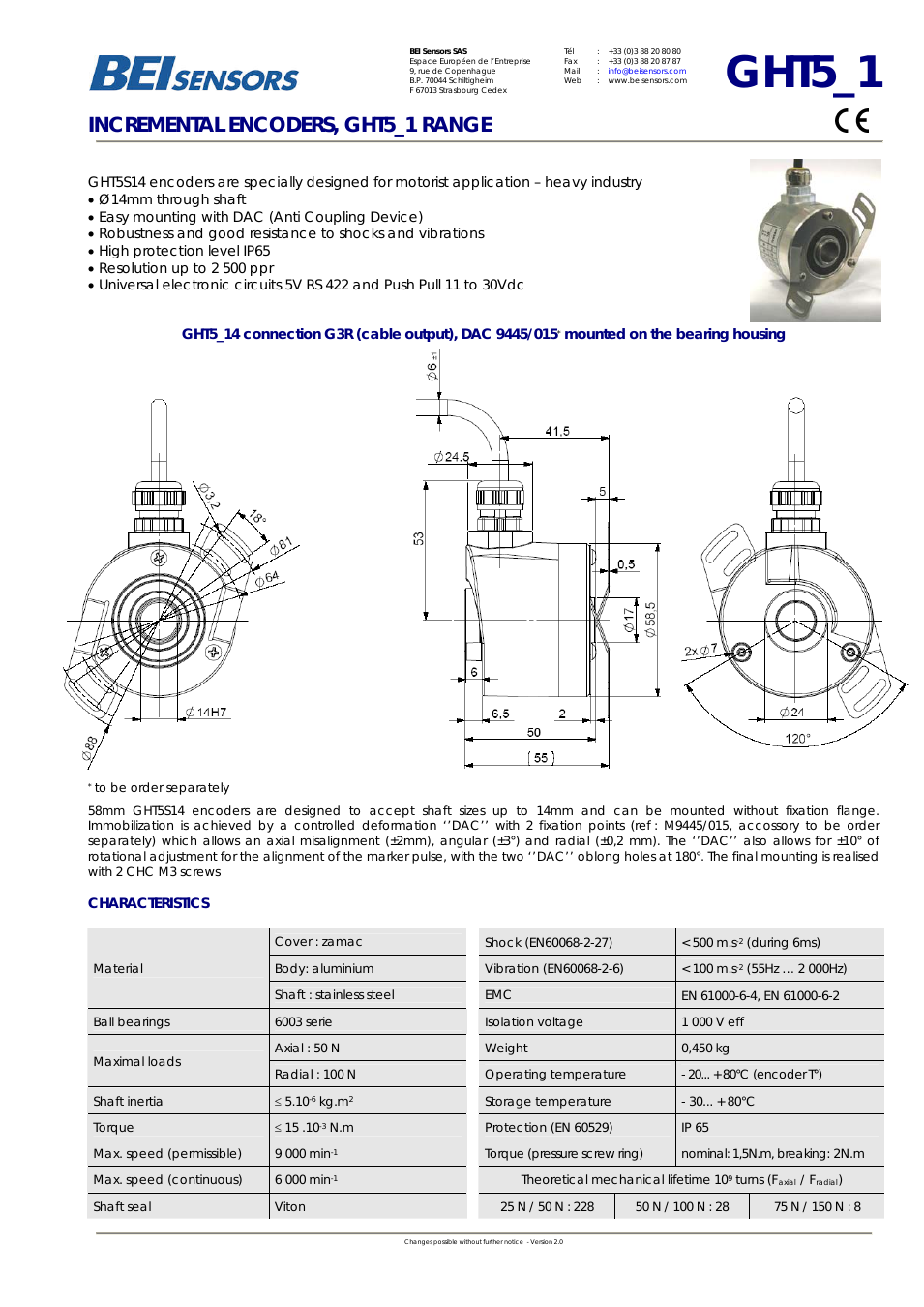 GHT514 Incremental Hollow Shaft Encoder