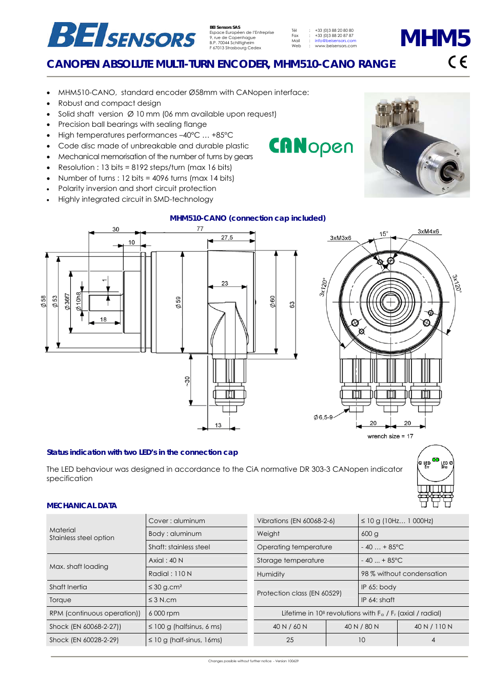 MHM5 Absolute Hollow Shaft Encoder
