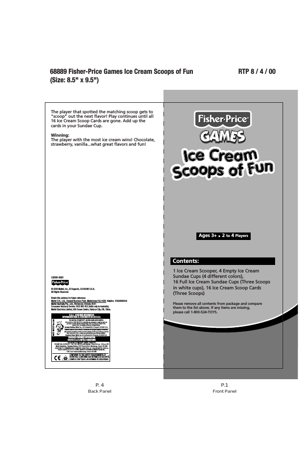 ICE CREAM SCOOPS OF FUN 68889