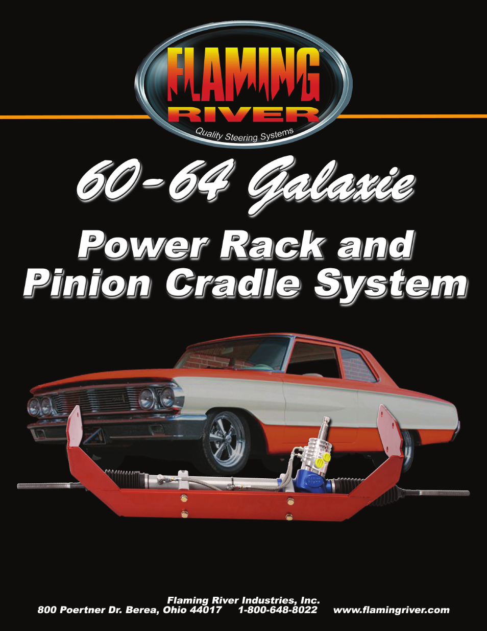 Galaxie Rack & Pinion Cradle Kit 1962-64