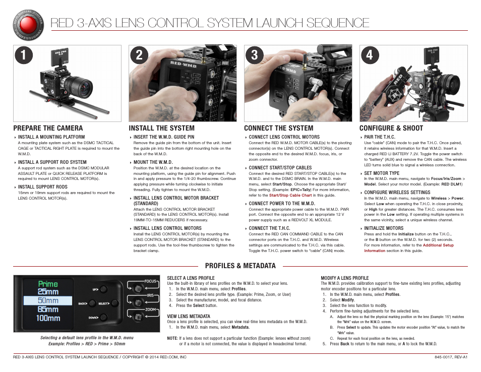 3-AXIS LENS CONTROL SYSTEM LAUNCH SEQUENCE