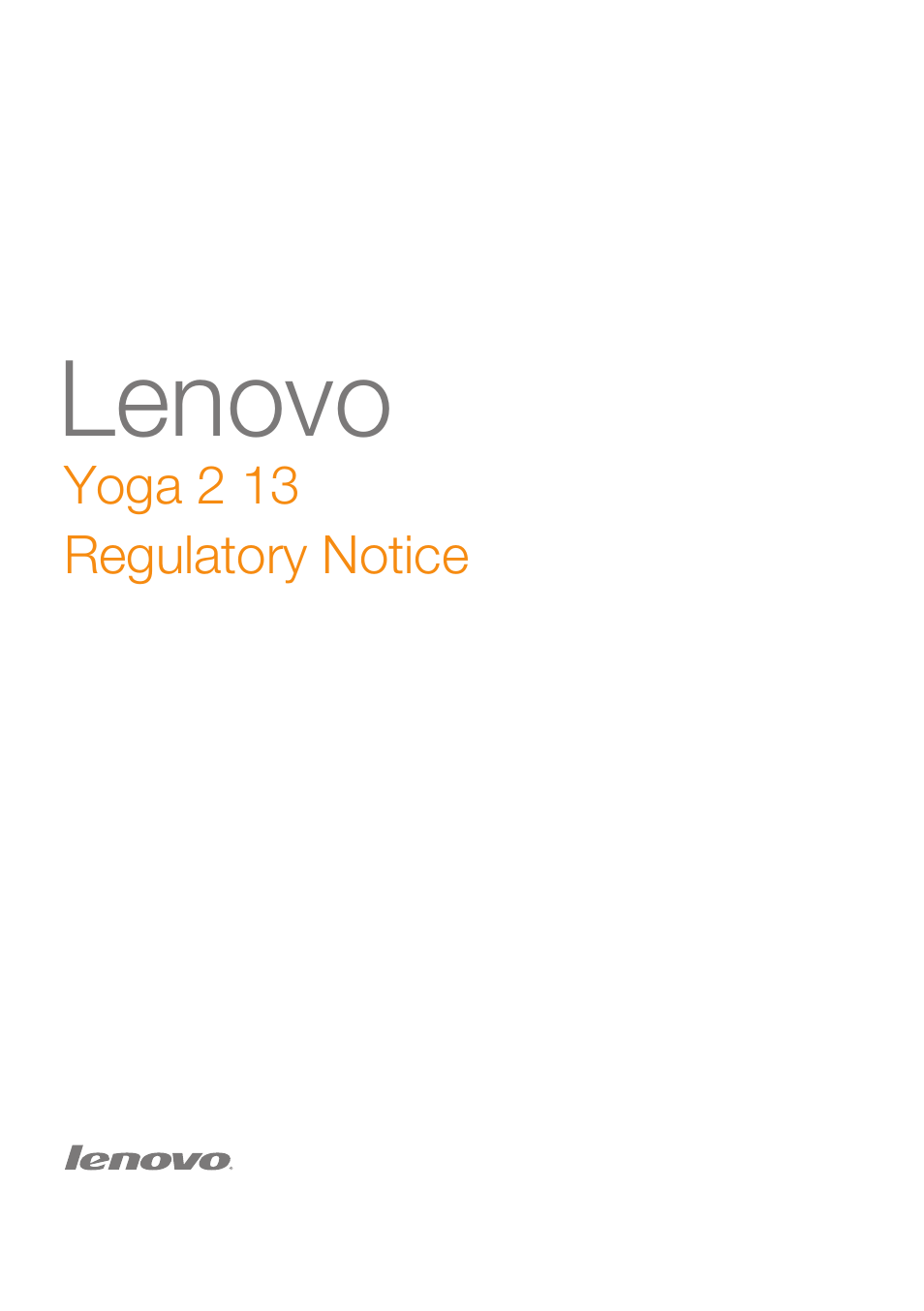 Yoga 2 13 Notebook Lenovo