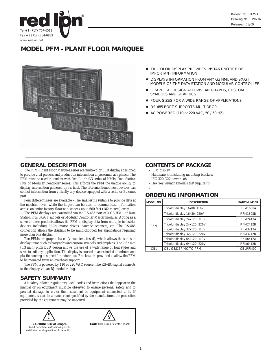 PFM - Plant Floor Marquee