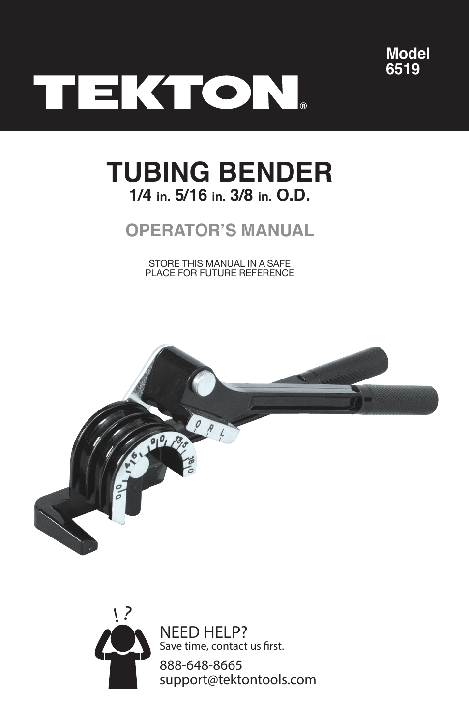 6519 - Three-Size Tubing Bender