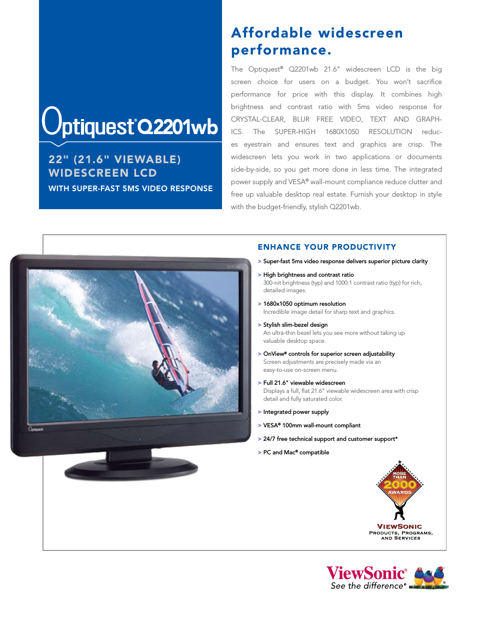Optiquest Q2201WB