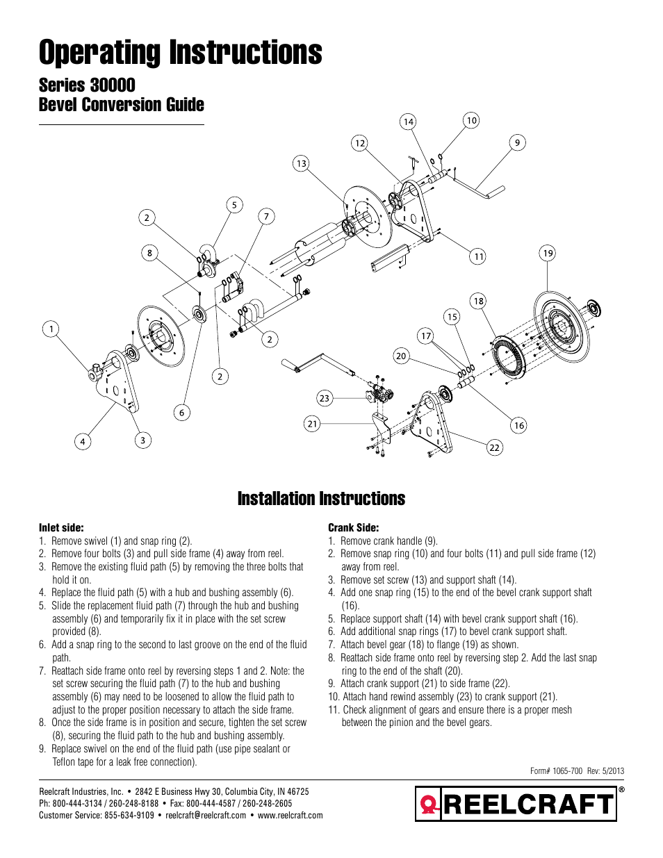 Series 30000 Bevel Conversion Guide