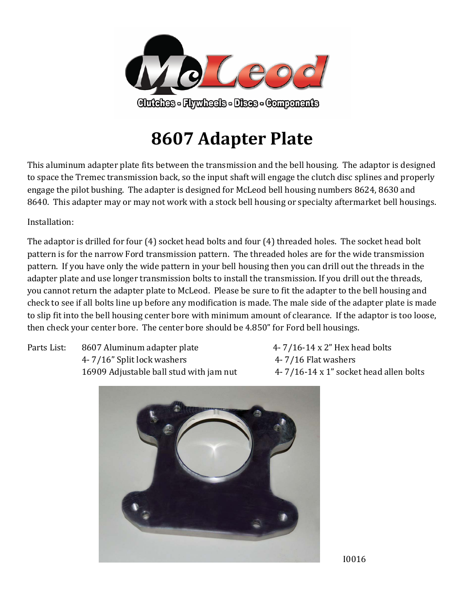 Adapter Plate