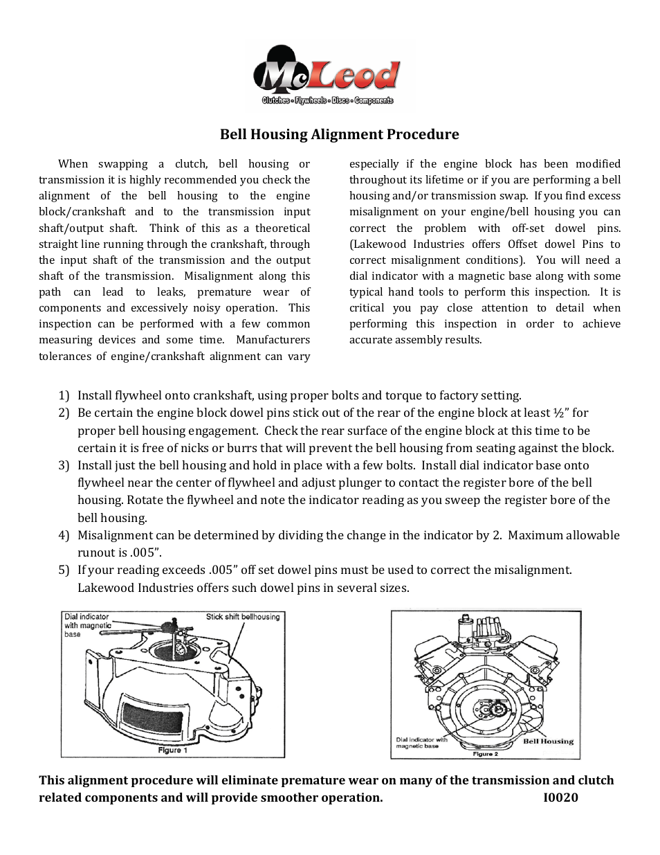 Bellhousing Alignment Procedure