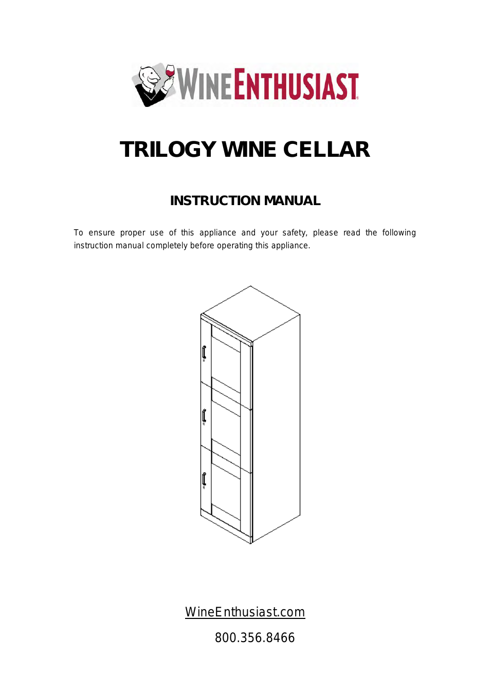 Trilogy Dual Wine Cellar