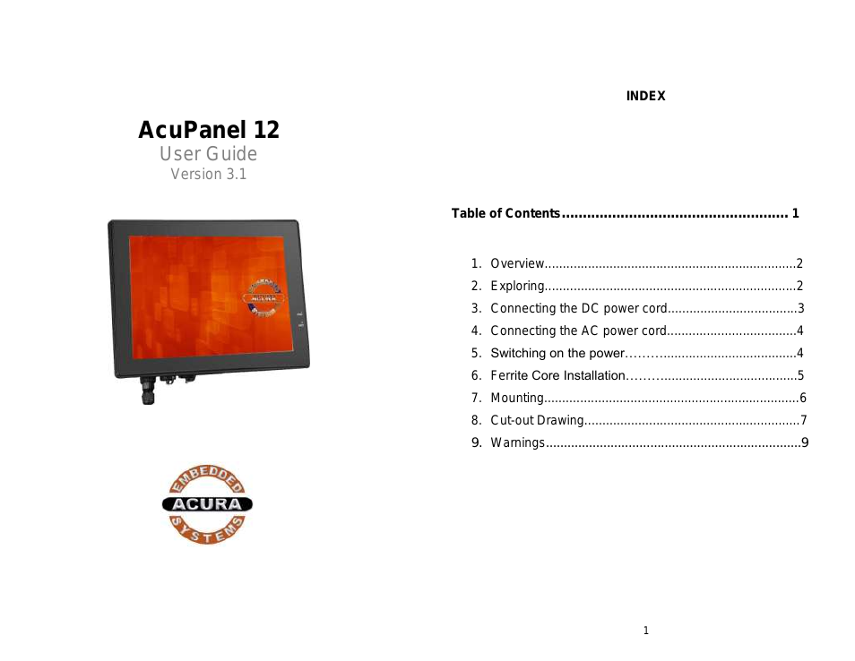 AcuPanel 12