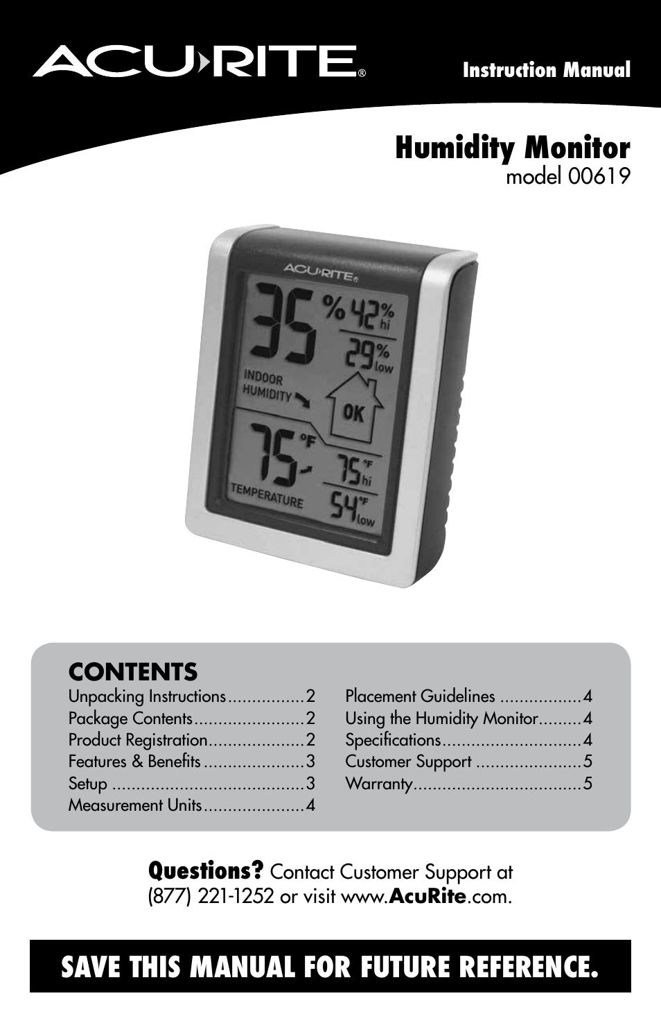 00619 Humidity Monitor