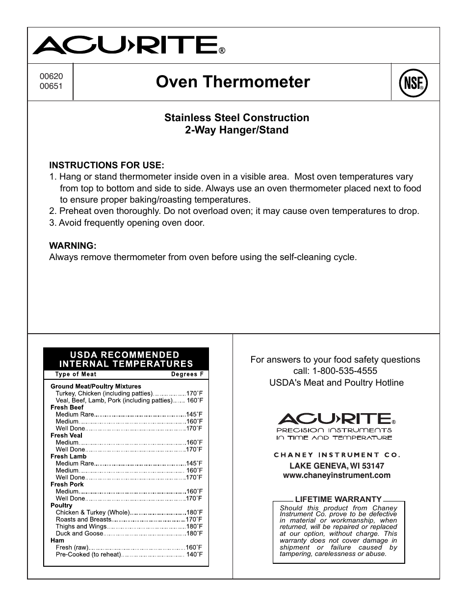 00620 Thermometer