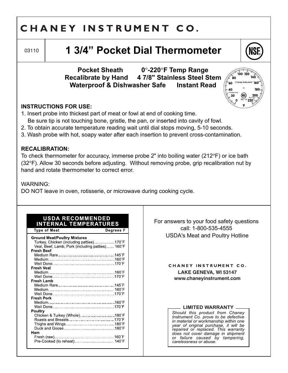 03161 Thermometer