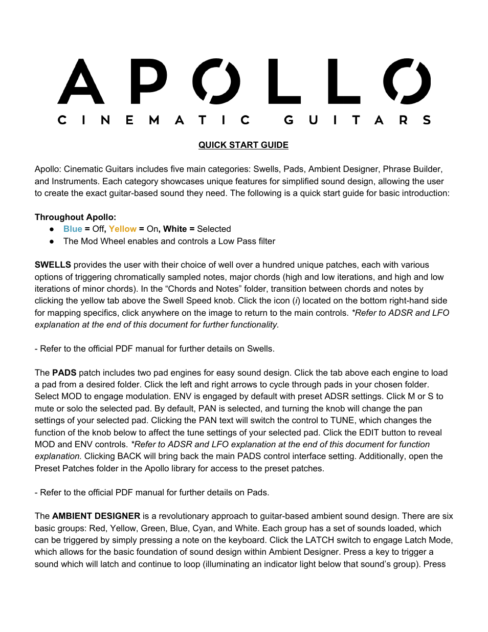 Apollo Quick Start Guide