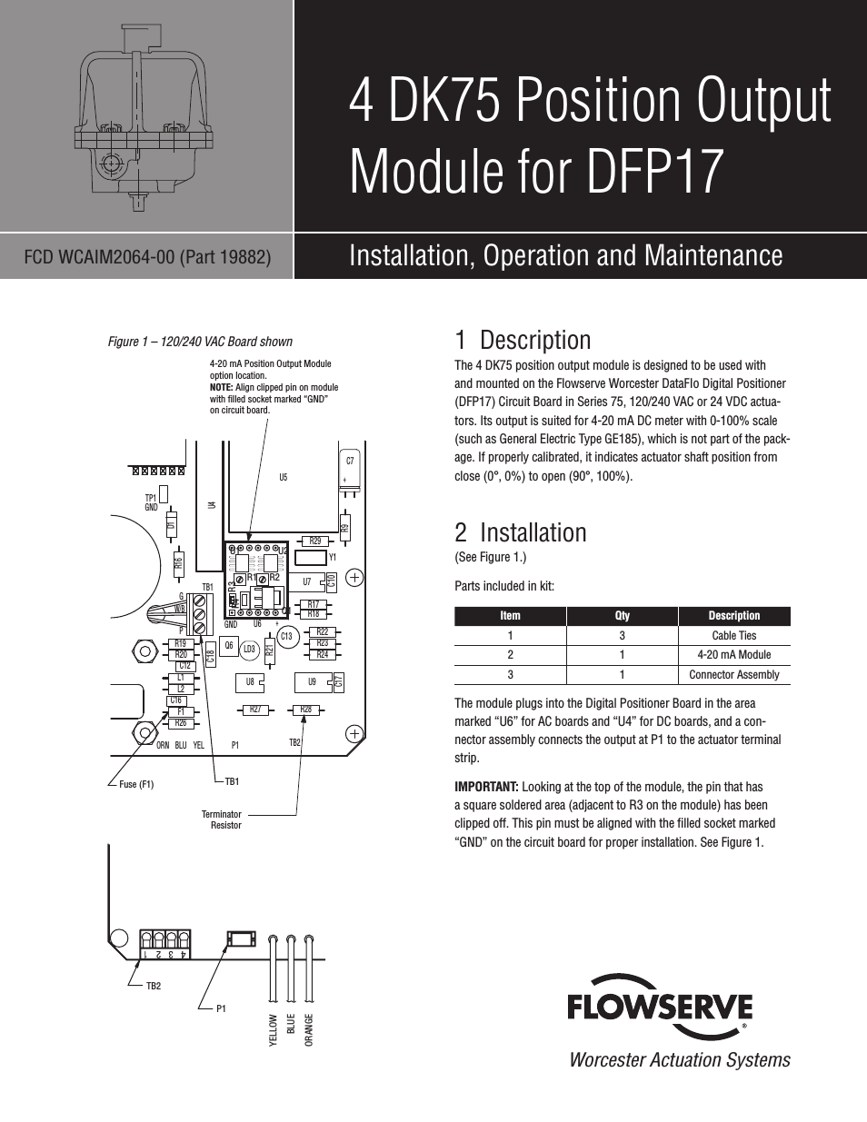 4 DK75 Position Output Module for DFP17