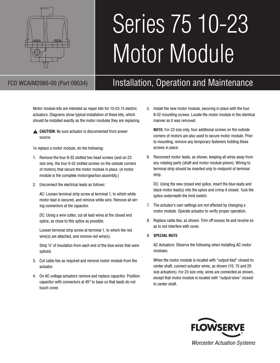 75 10-23 Series Motor Module