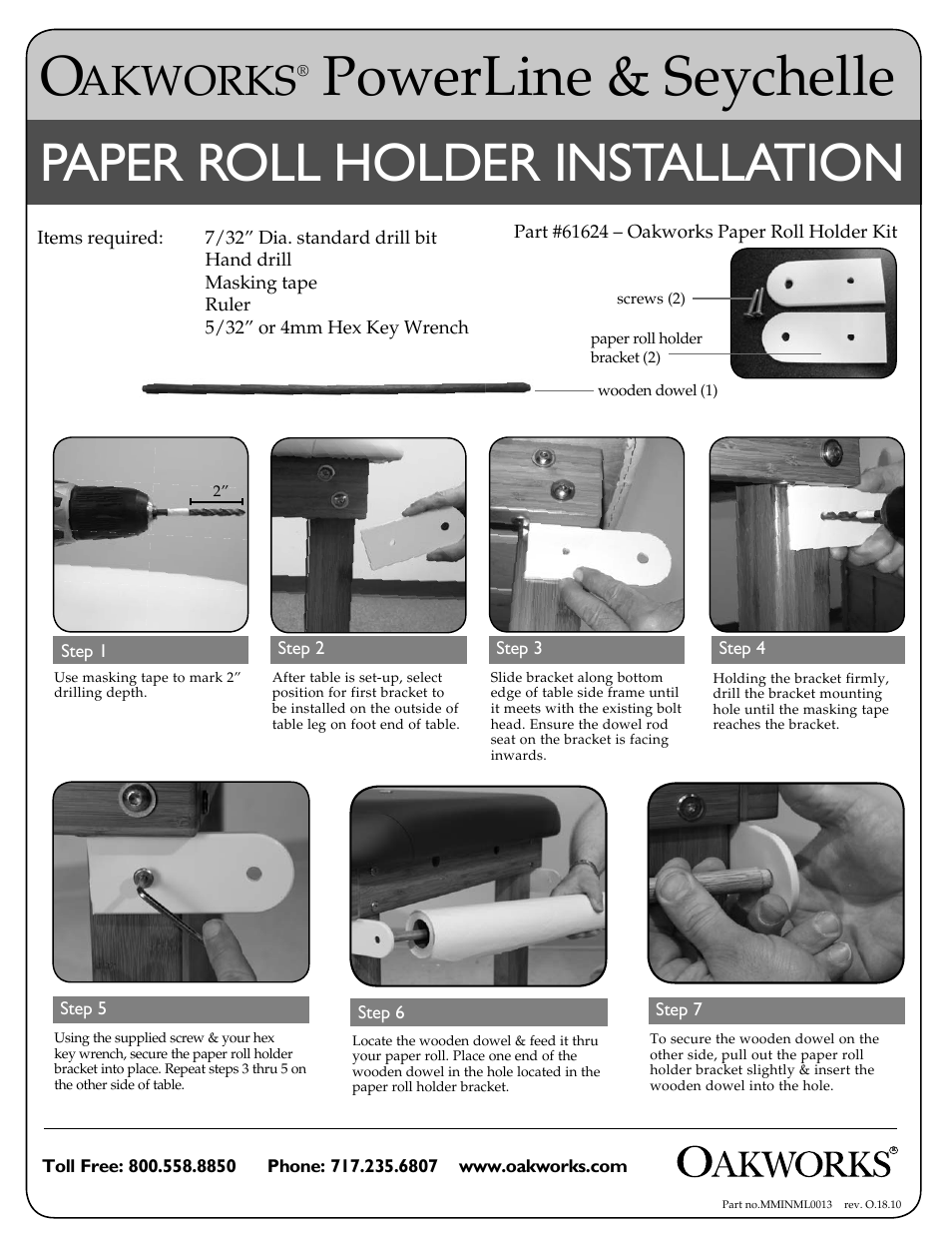 Paper Roll Holder for Treatment Tables