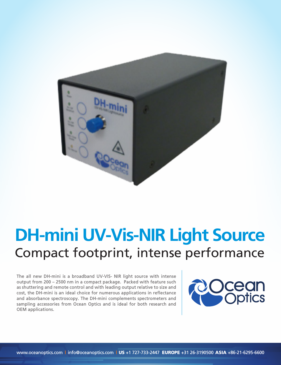 DH-mini UV-Vis-NIR Light Source