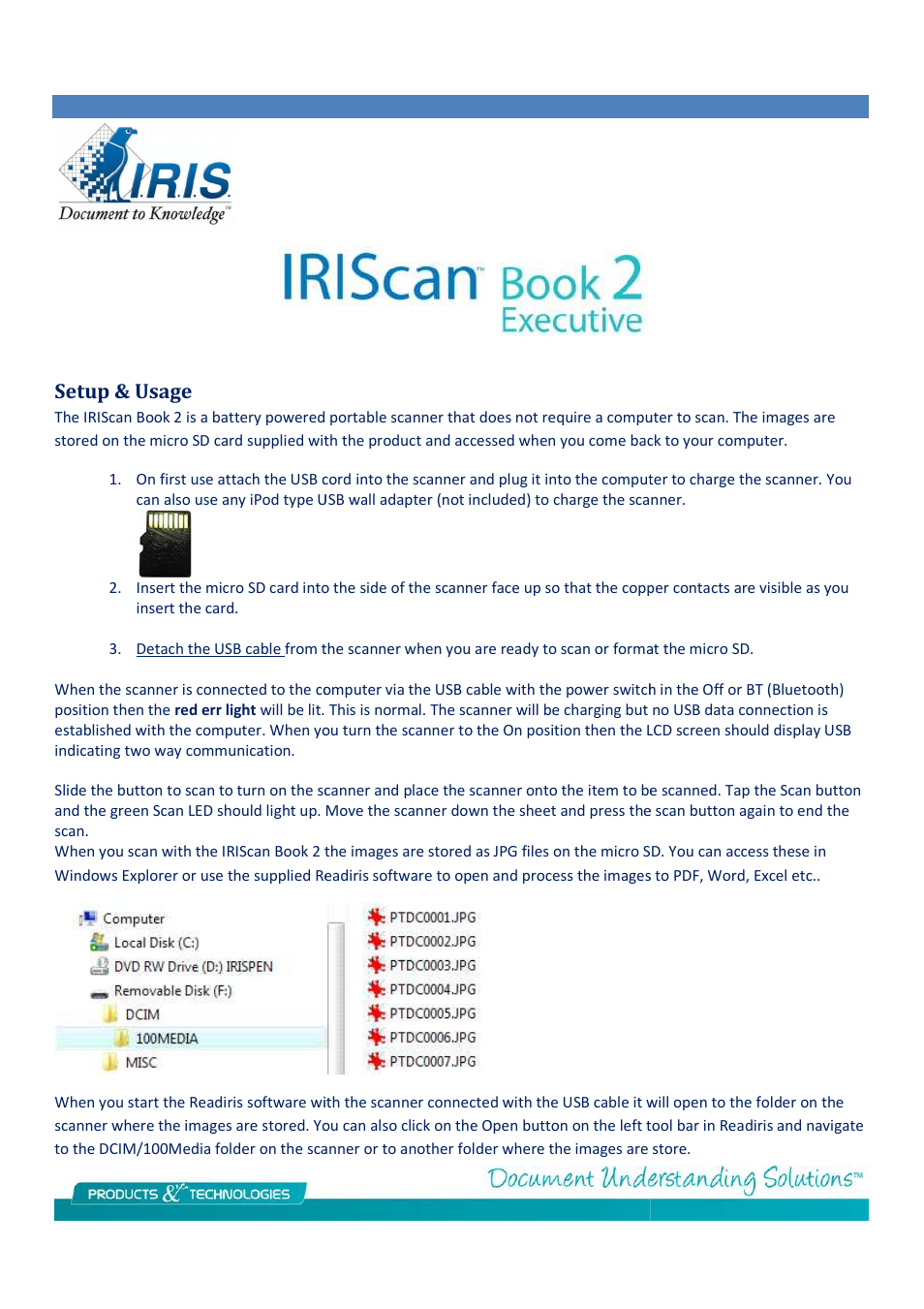 IRISCan Book 2 Executive