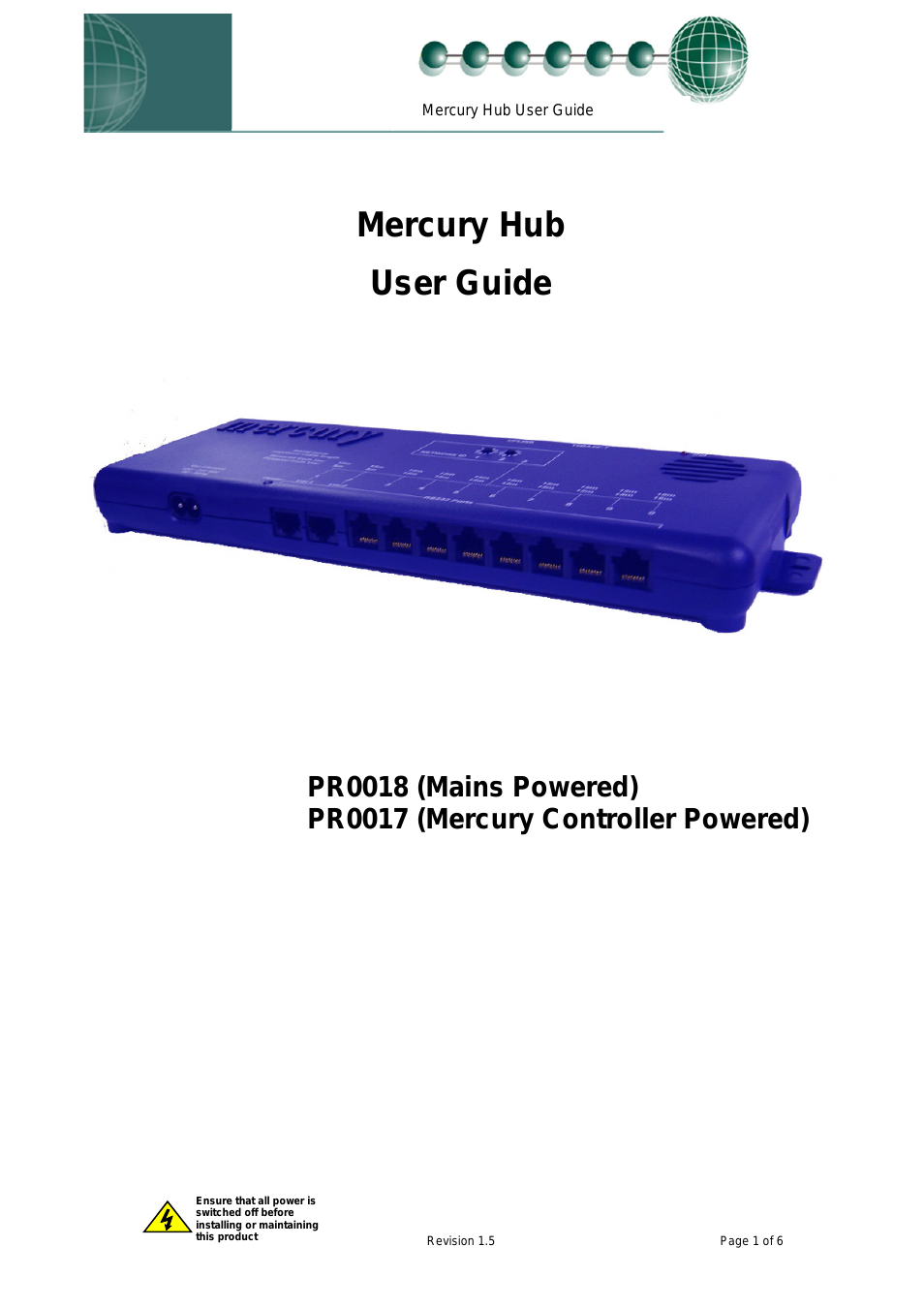 Mercury Hub PR0017
