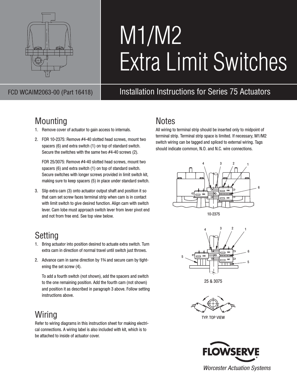 M2 Extra Limit Switches
