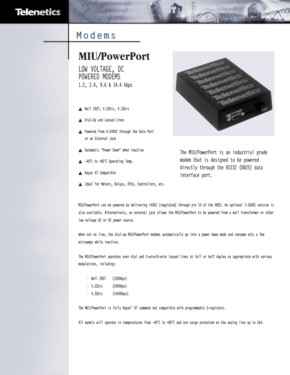 MIU/PowerPort Series 14.4