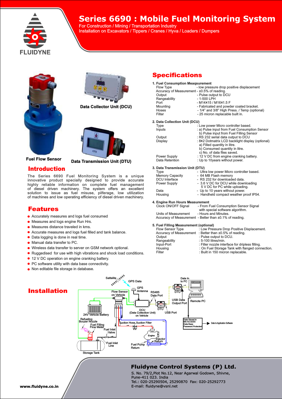6690 Series Mobile Fuel Monitoring System