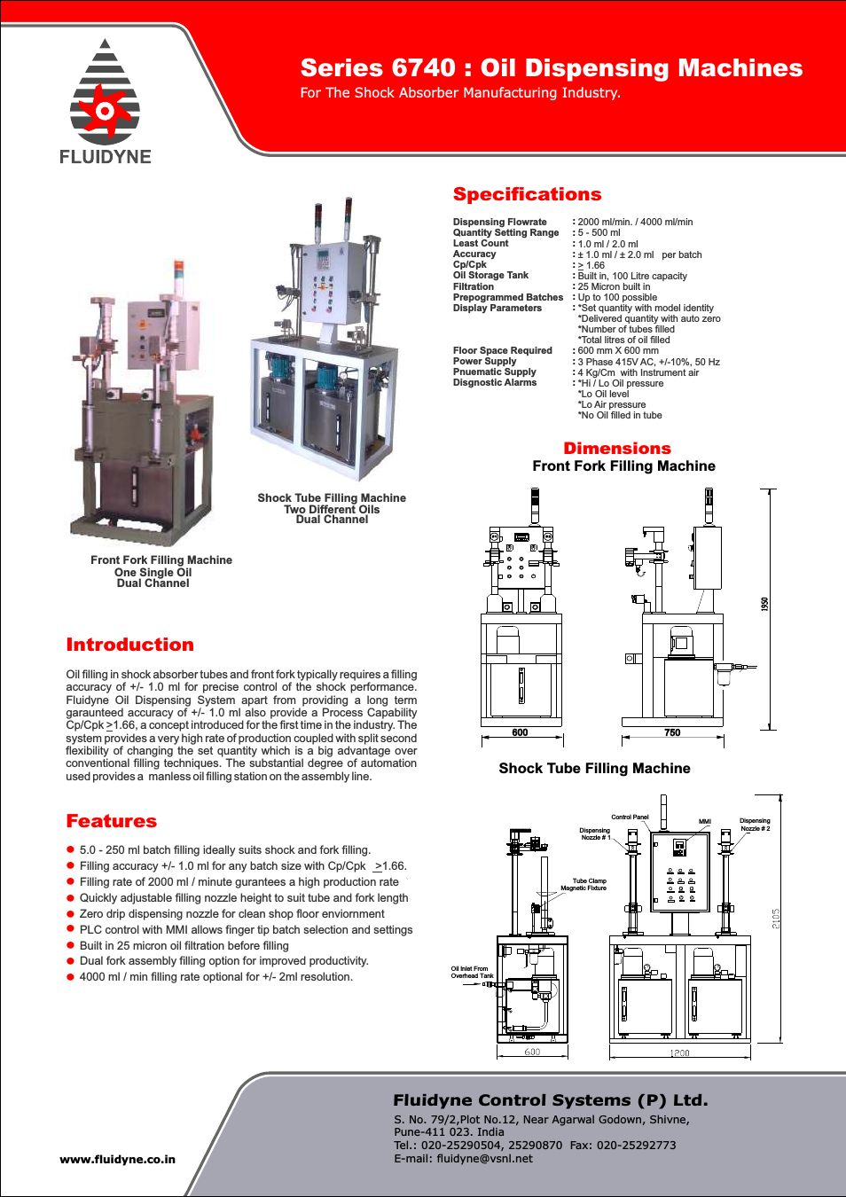 6740 Series Oil Dispensing Machines