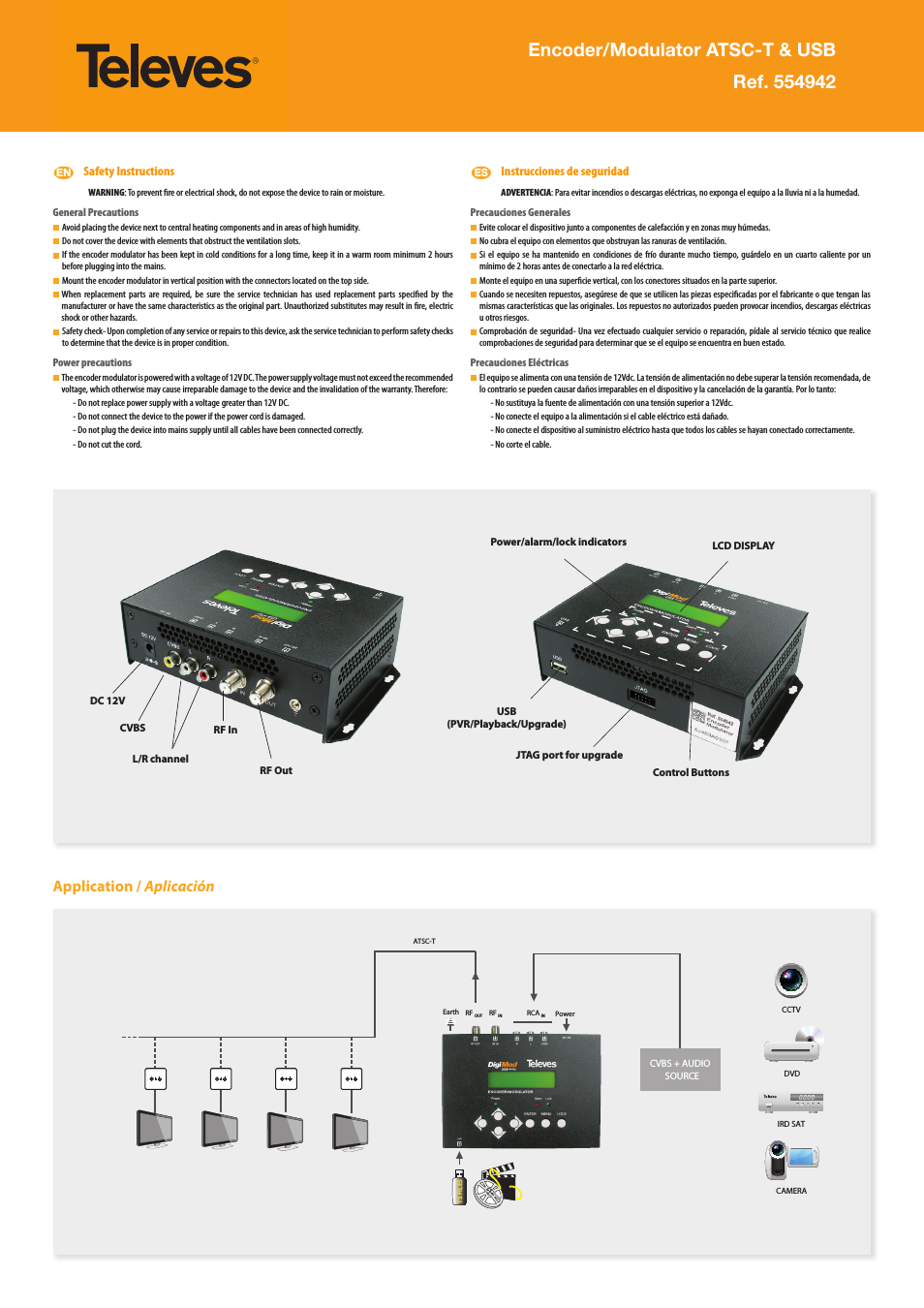Encoder-Modulador ATSC-T & USB, DigiMod