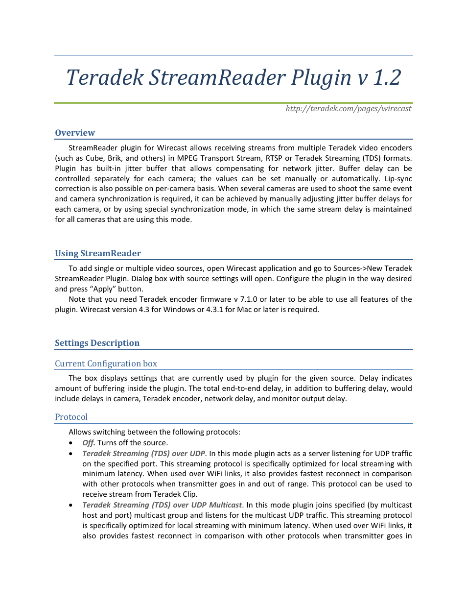StreamReader Plugin v 1.2