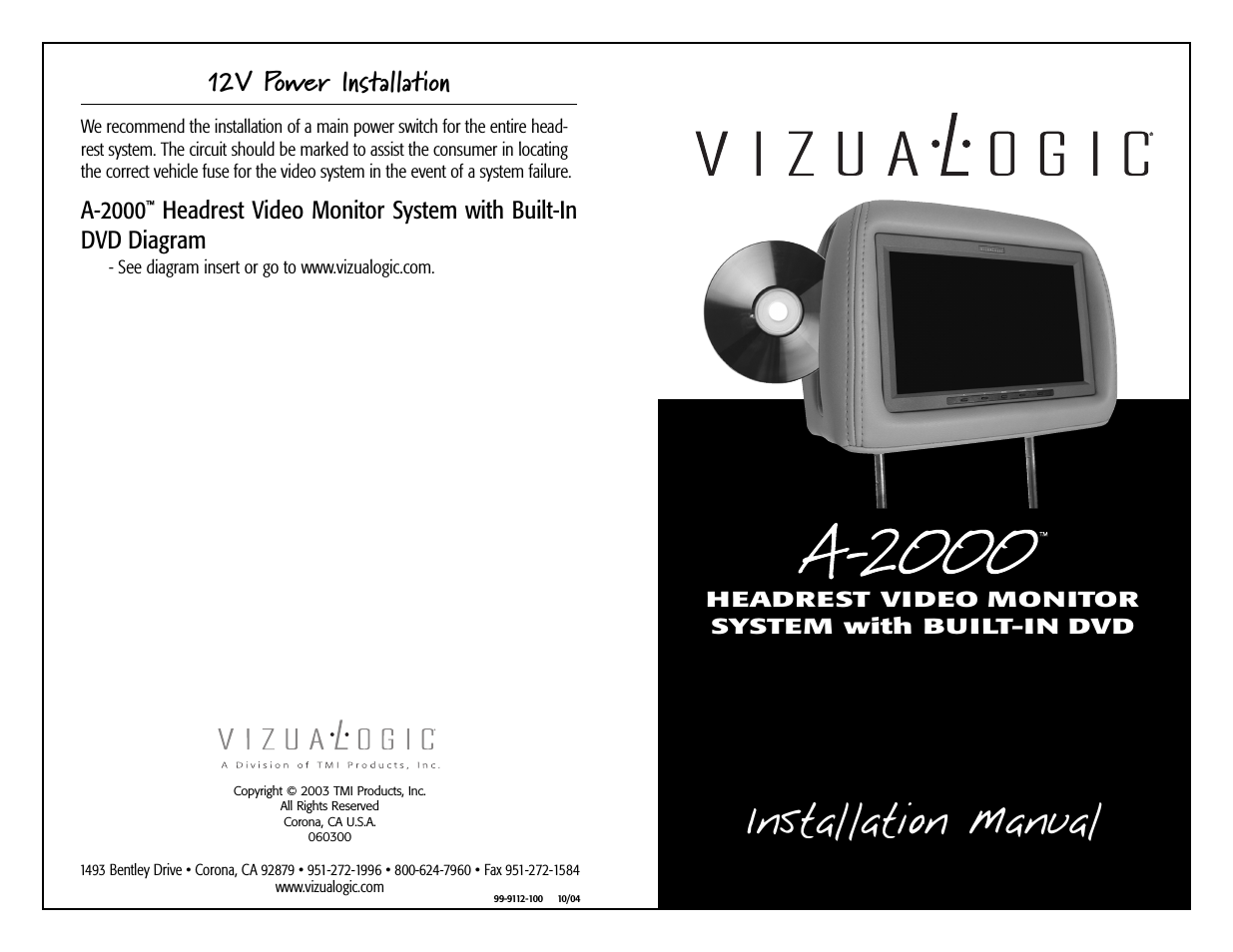 A-2000 Installation Instructions