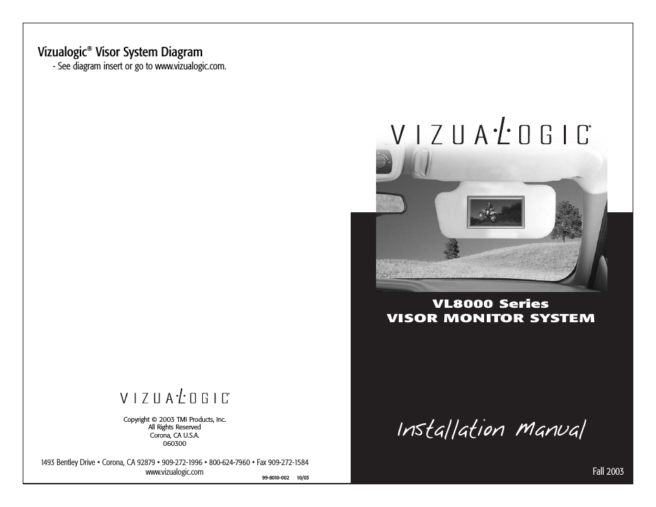 VL8000 Series Installation Instructions