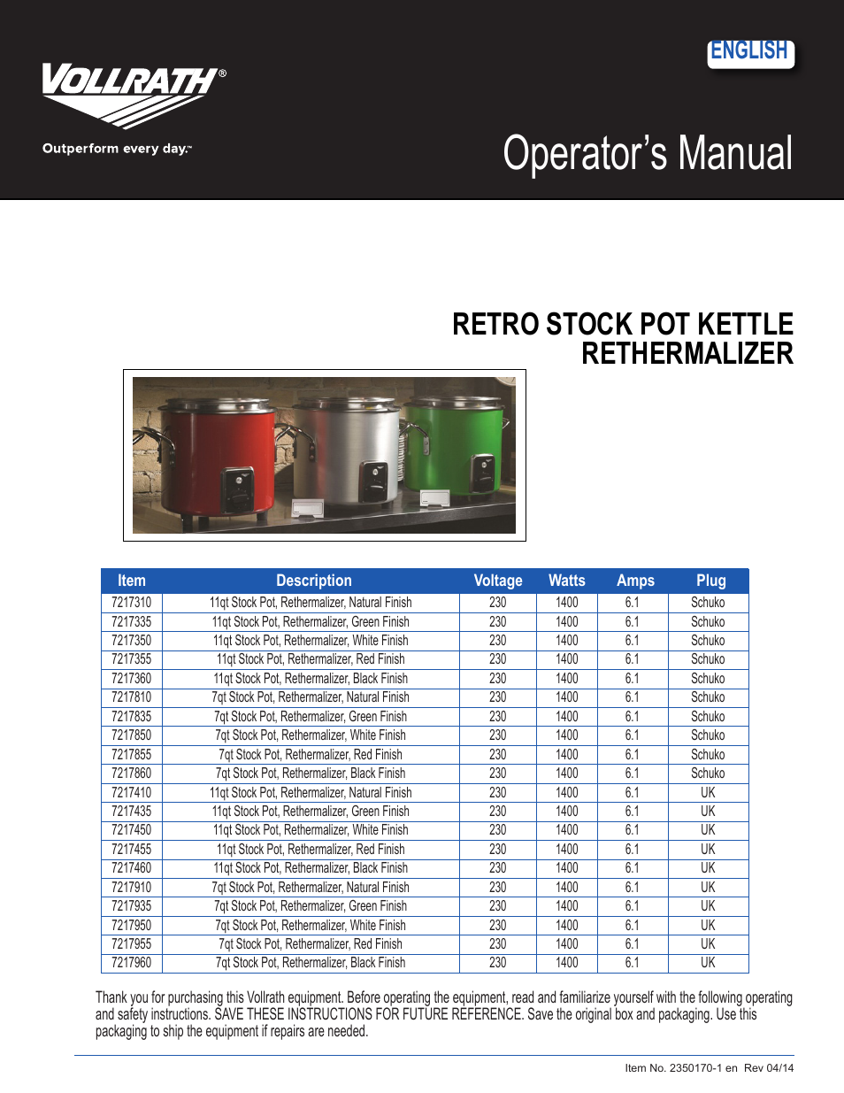 Retro Stock Pot Kettle Rethermalizers 11 Qt
