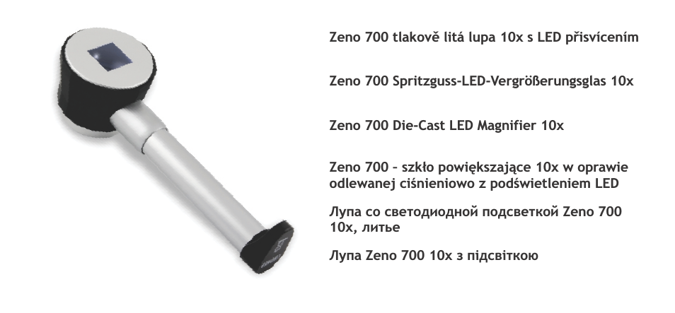 Zeno 700 LED Magnifier, 10x, 30 mm