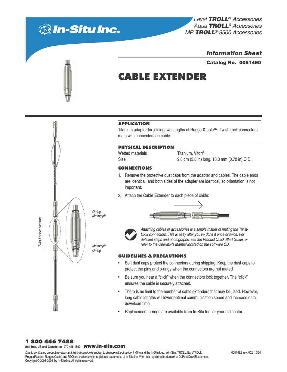 Cable Extender for Use with RuggedCable Systems