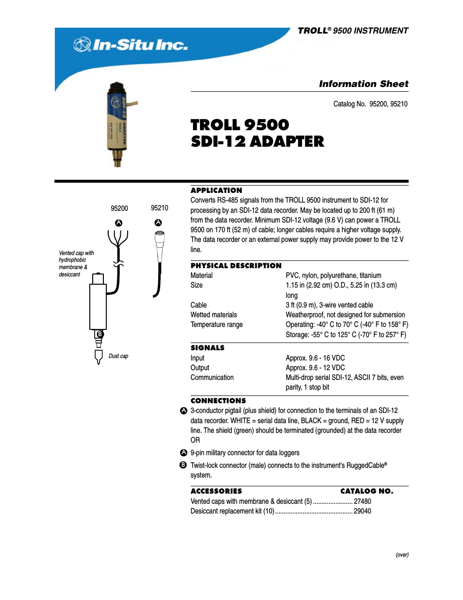 RS485 to SDI-12 Adapter for the TROLL 9500