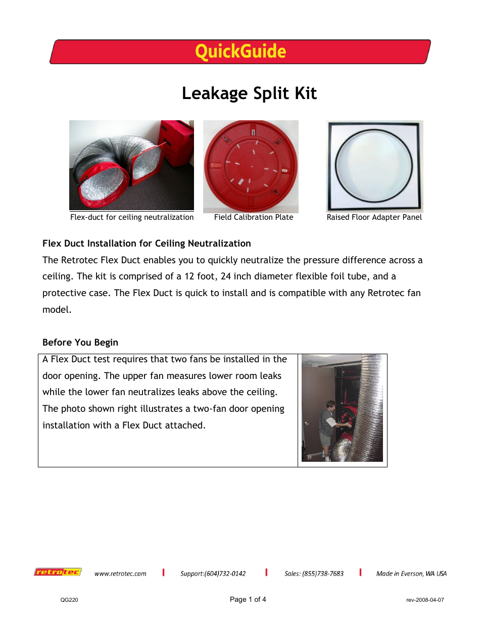 Leakage Split Kit
