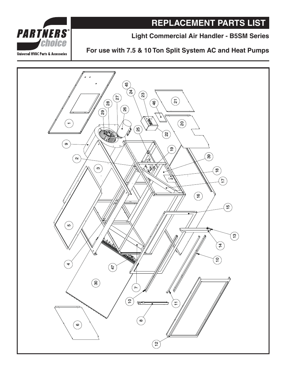 B5SM Parts Manuals