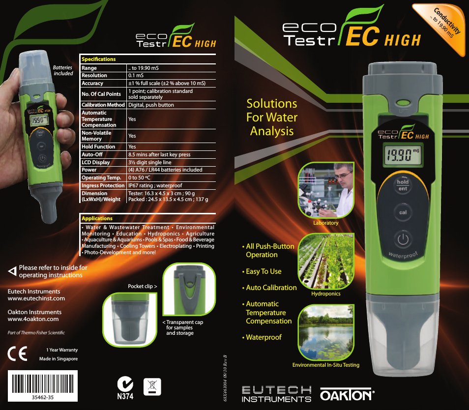 EcoTestr EC High