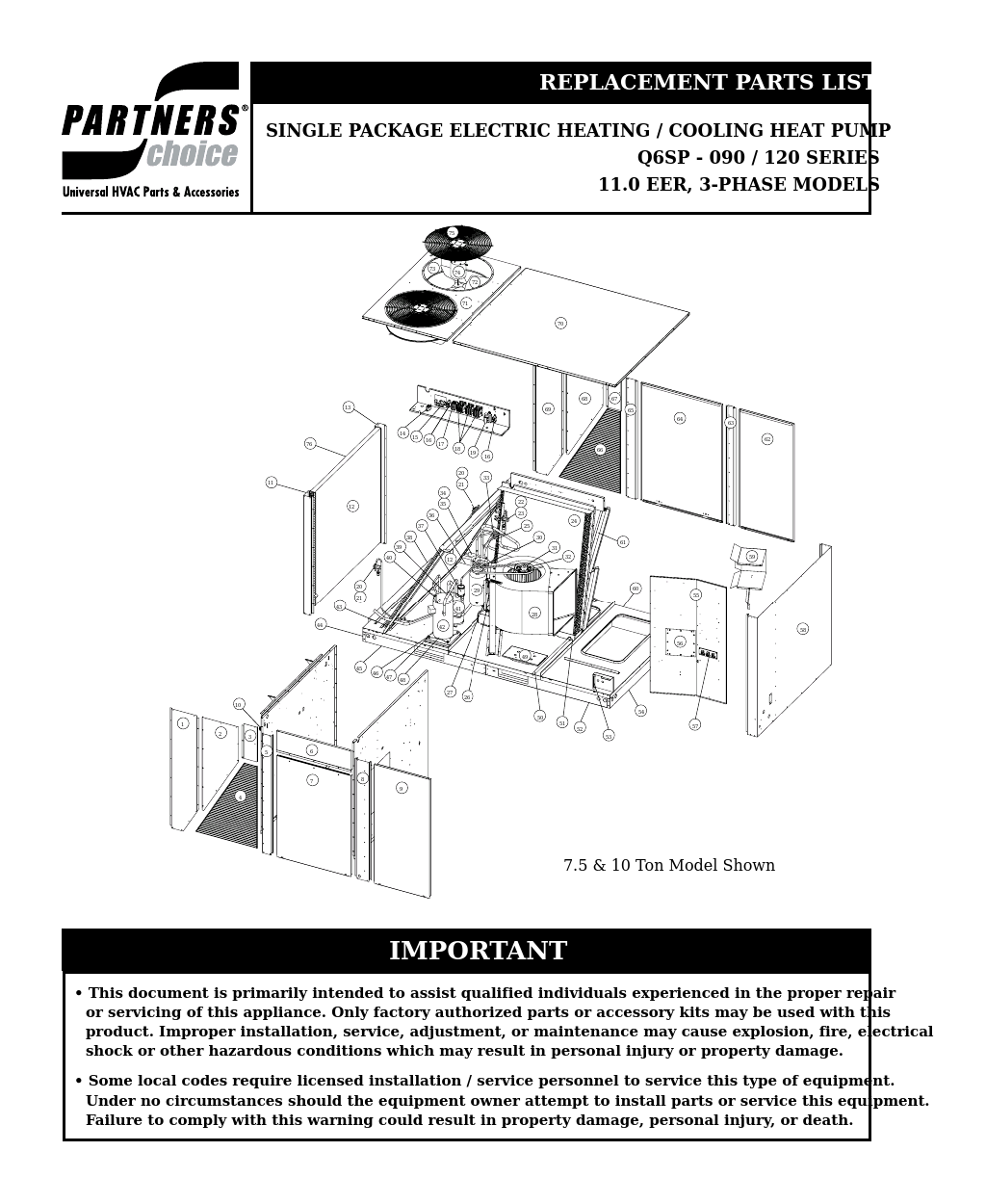 Q6SP Parts Manuals