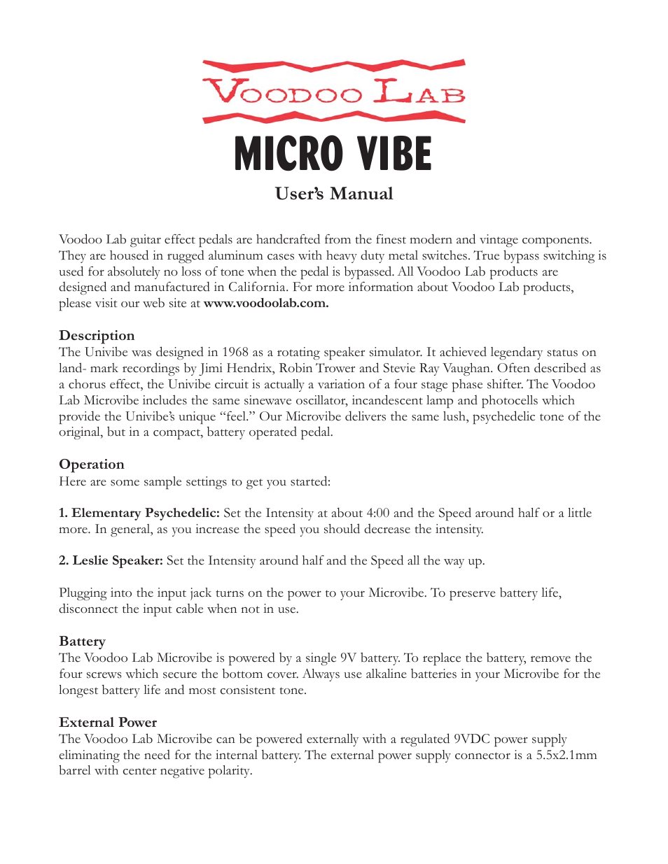 Micro Vibe