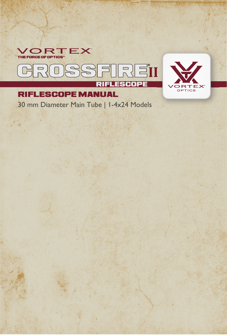 CROSSFIRE II 1-4X24 RIFLESCOPE