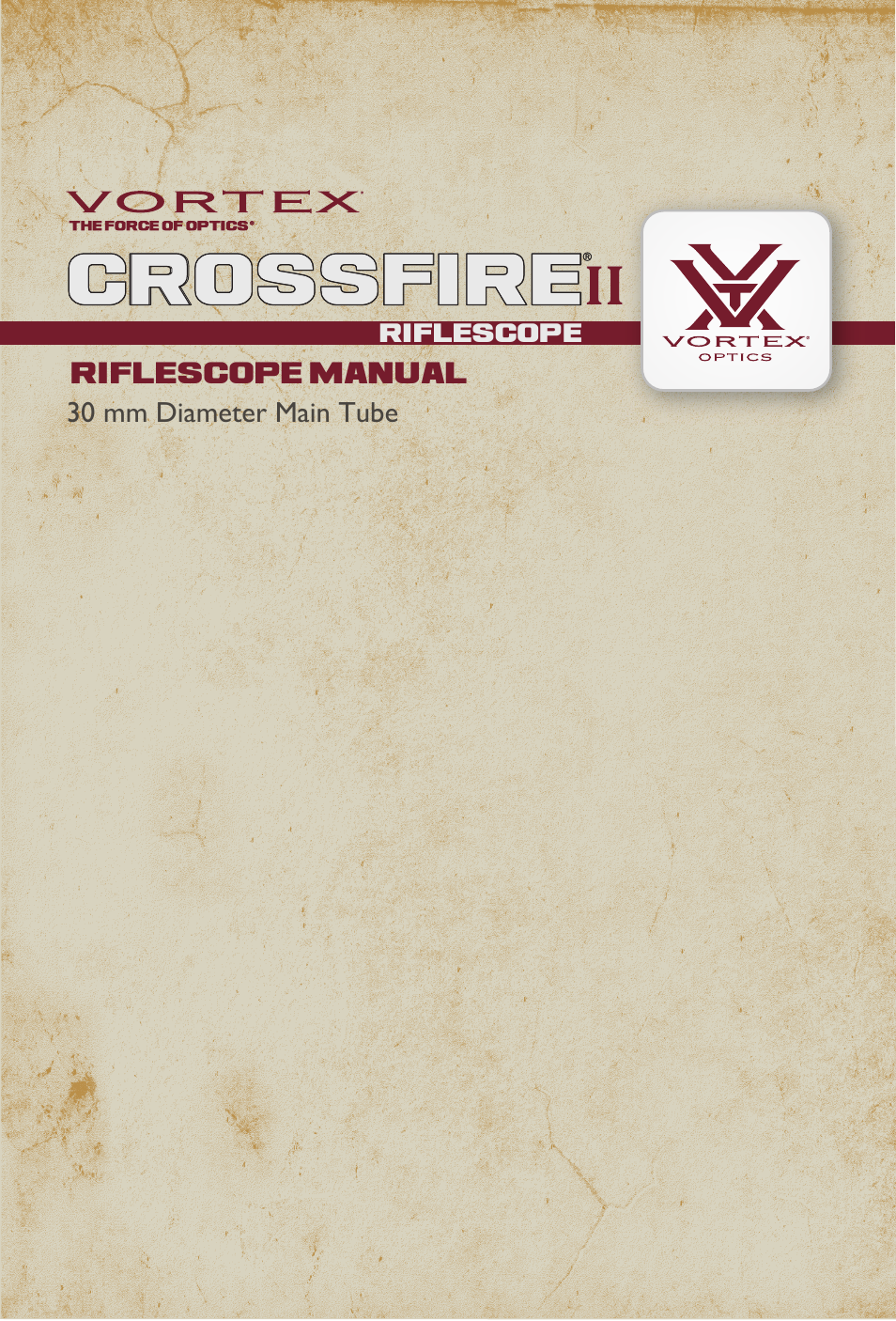 CROSSFIRE II 4-16X50 AO RIFLESCOPE